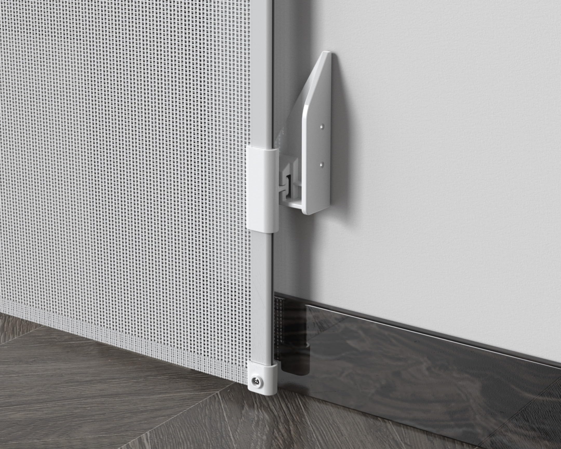 WEBABY - Barrière de sécurité bébé sur Enrouleur KLIP - Blanc 130 cm - dès 24 Mois