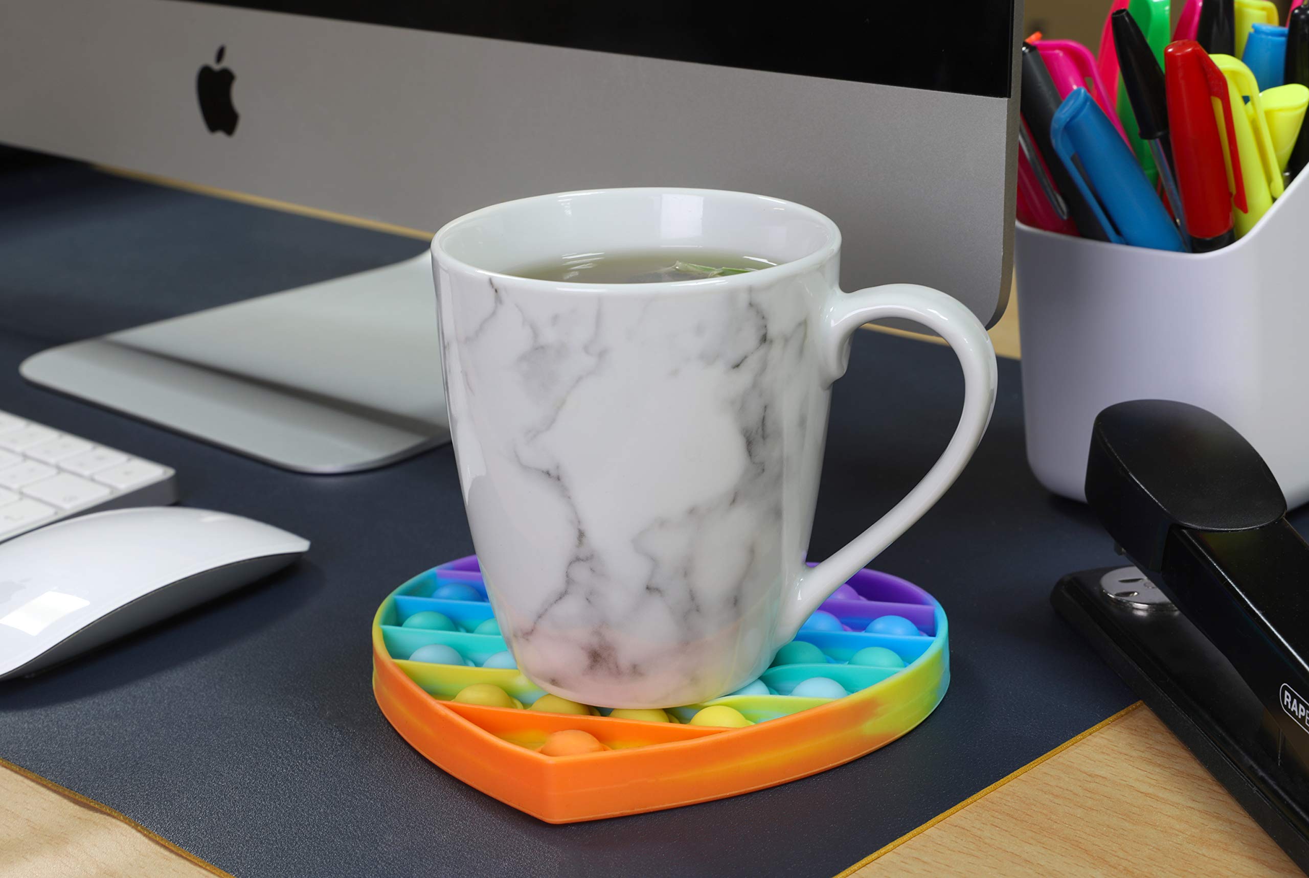 Pop It Sensoriel Carré Arc-en-ciel – Jouet Anti-stress Pour Enfants Et Adultes, Voyage, Anxiété