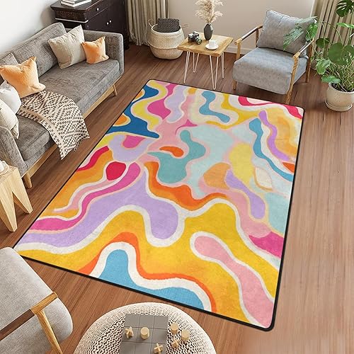 Miniatura 5 de 9CH Space Galaxy Star - Alfombra de 7 x 5 pies, alfombra de horóscopo, estrella, nebulosa, constelación del zodiaco, alfombra para decoración de