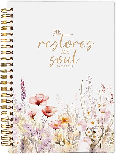 Cuaderno cristiano para mujer, diario de regalos de arte cristiano, diario de oración para mujeres, cuaderno de diario bíblico, PSALM 233 He