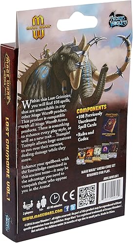 Miniatura 2 de Arcane Wonders Mage Wars Arena Lost Grimoire Volumen 1 Juego de Cartas