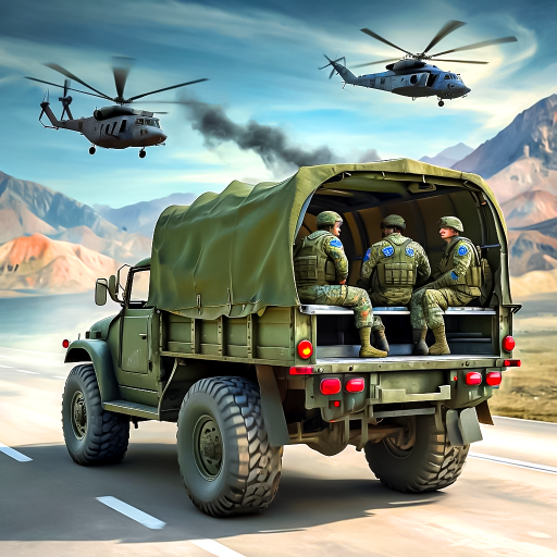 LKW-Fahrer-Frachtspiel für Armee-LKW