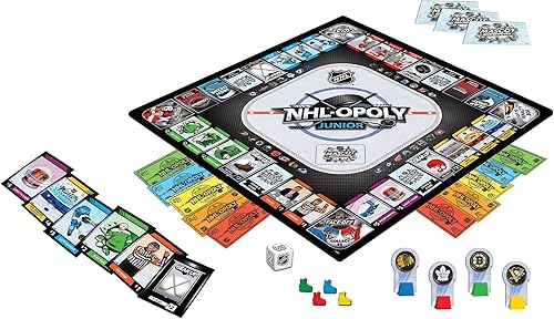 Miniatura 3 de MasterPieces Juego de mesa NHL Opoly Junior, para 2-4 jugadores, a partir de 6 años