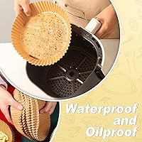 Vista 8 de SUREHOME Forros desechables para freidora de aire, forro de papel desechable para freidora de aire, 100 forros para freidora de aire, papel