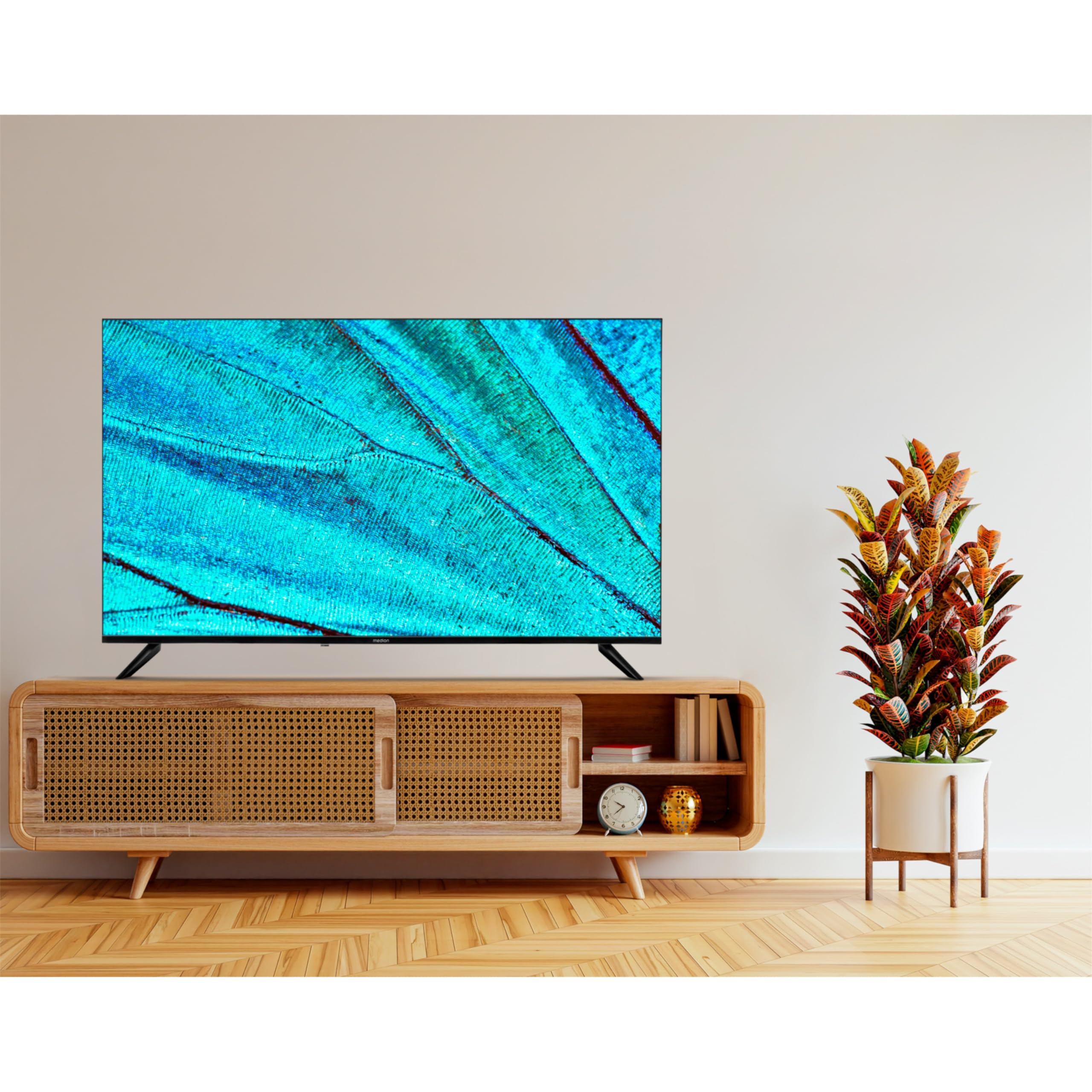 MEDION X15056 125,7 cm (50 Zoll) QLED Fernseher (Smart-TV, 4K Ultra HD, HDR, VIDAA Store, Netflix, Prime Video, Disney+, DAZN, HbbTV, PVR, Bluetooth, MD 33100)