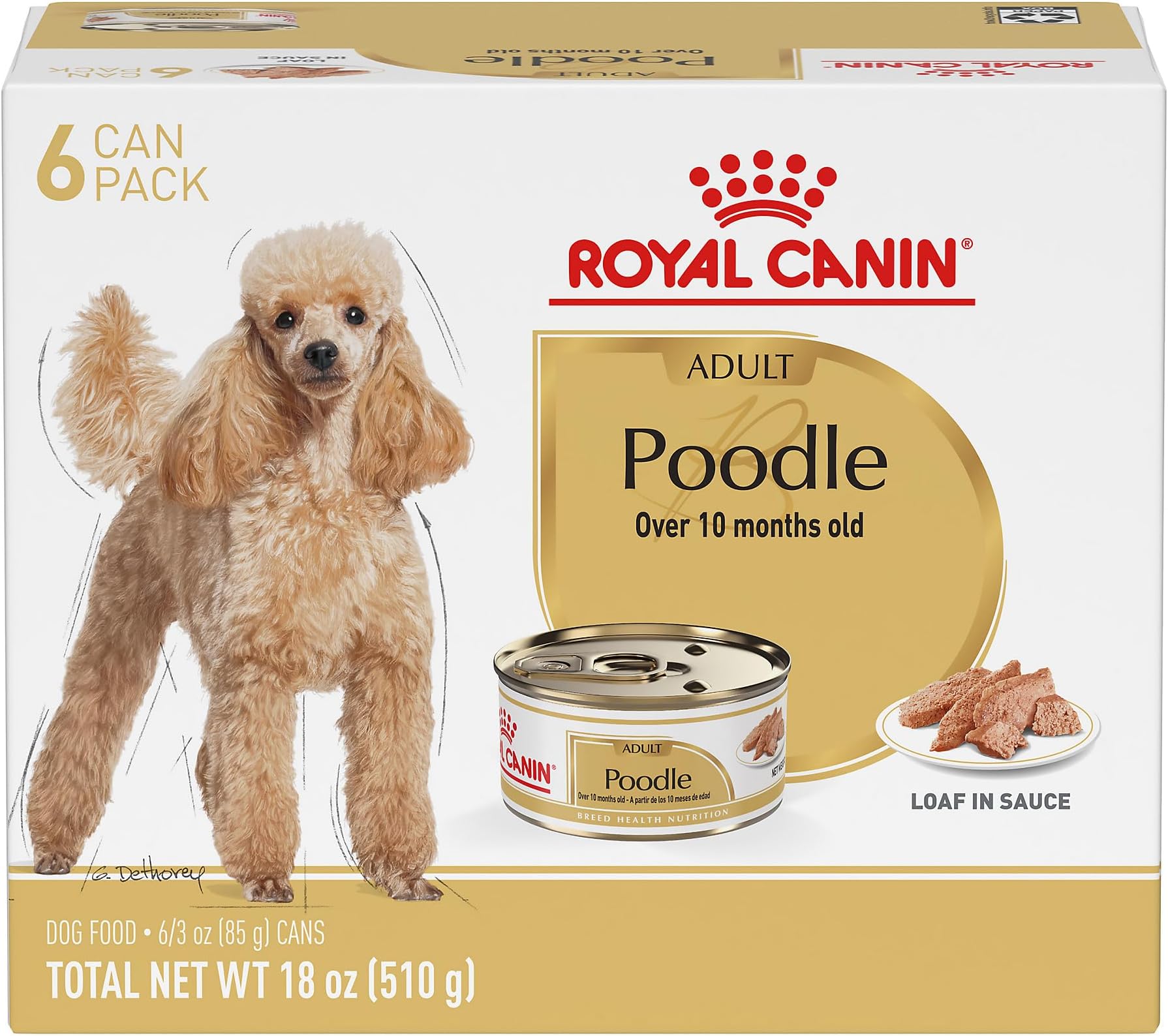 Breed Health Nutrition Poodle Adult Loaf in Sauce Dog Food, 3 oz (Pack of 6)