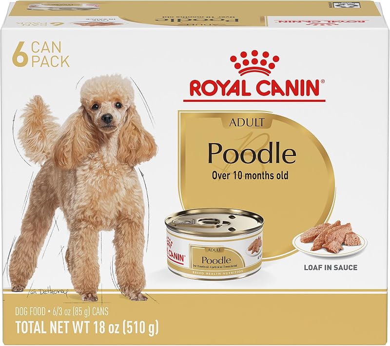 Poodle Adult Wet Dog Food, 3 oz, 6-Pack | Omega-3 for Skin & Coat, Adapted Protein for Muscle Support, For Adult Poodles 10+ Months, Developed by Veterinarians