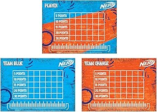 Amscan Nerf Score Cards, 7
