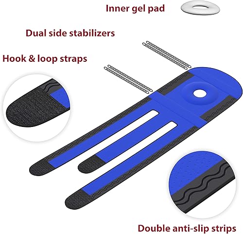 Vista 33 de KARM Rodillera de talla grande para mujeres y hombres, talla grande, soporte de rodilla ajustable para desgarro de menisco, dolor de artritis, Negro