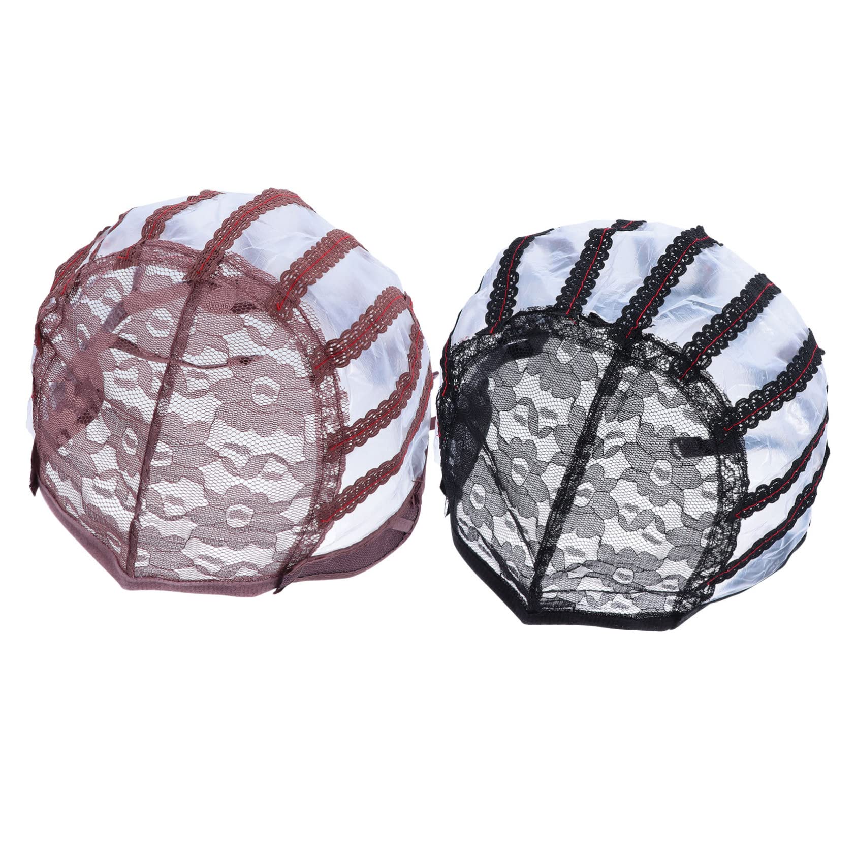 WOFASHPURET Djustable Wig Cap Lace Front 2pcs Mesh Hair Net Soft Wig Headgear Comfortable Sleep Cap