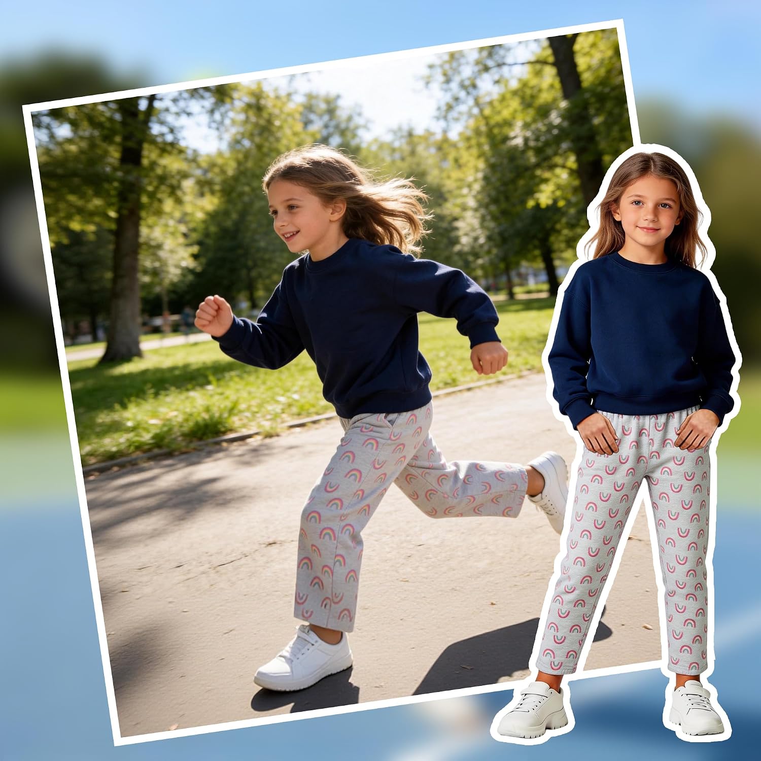 4 Pack Toddler Girls Fleece Sweatpants - Winter Warm Fleece Pants with Pockets, Athletic Microfleece Pants for 2-6 Years Toddler, Baby Girl Thermal Joggers 4Y-G3