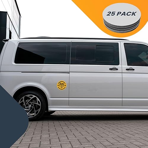 Miniatura 21 de Magnet Me Up Imán redondo personalizable de 30 mil, 6 pulgadas, imán de coche resistente a la intemperie para empresas, equipos deportivos