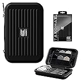 Target Darts Takoma XL Portefeuille pour fléchettes – Étui pour 6 fléchettes, Support de Protection en EVA avec Double Fermeture éclair – Accessoires Professionnels pour fléchettes Noir