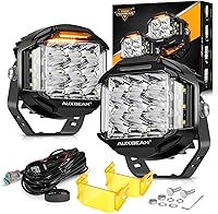 Vista 9 de Auxbeam Luces LED redondas+cuadradas de 5 pulgadas para todo terreno