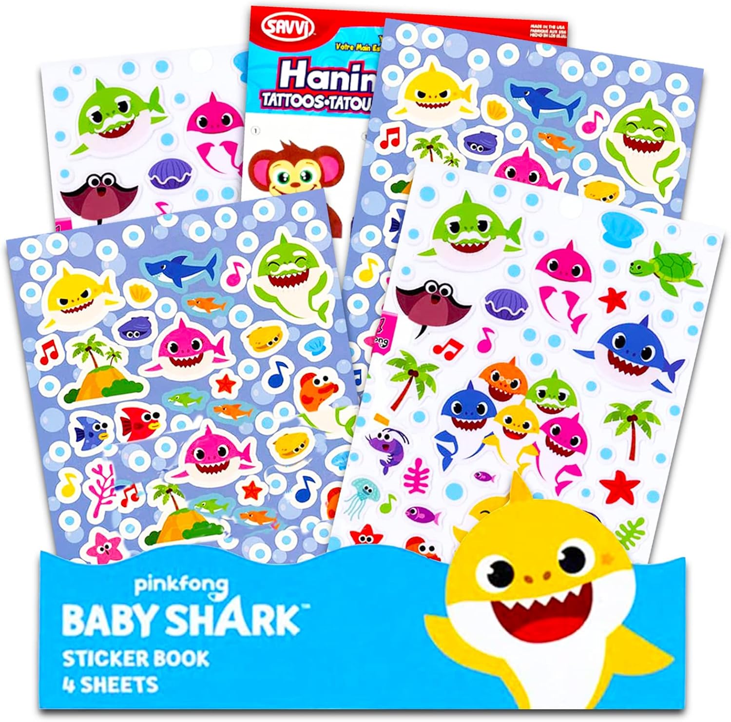 Pinkfong Baby Shark Baby Shark Puffy Stickers for Toddlers