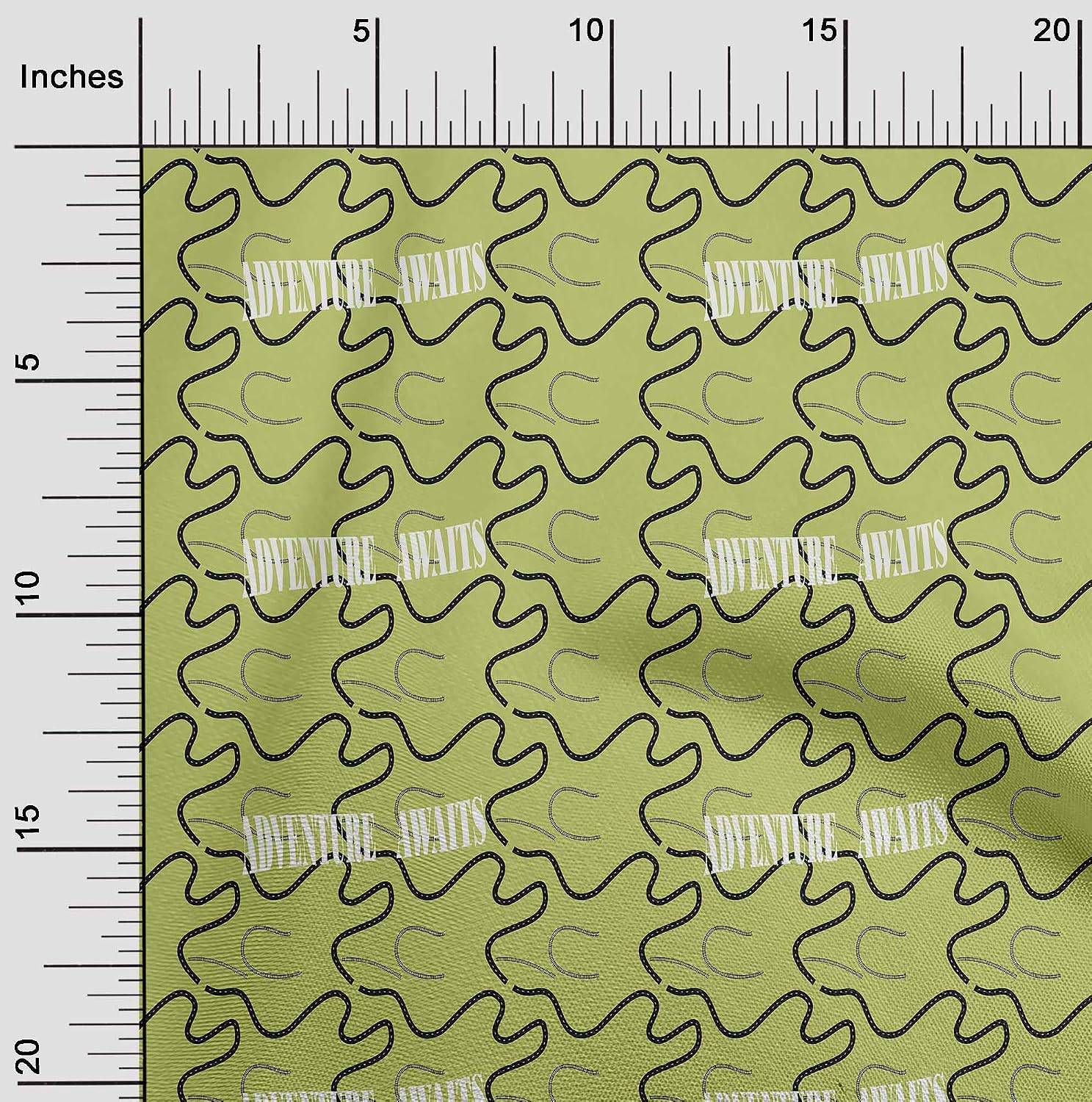 oneOone Viscose Chiffon Lime Fabric Travel Craft Projects Decor Fabric Printed By The Yard 42 Inch Wide image 2