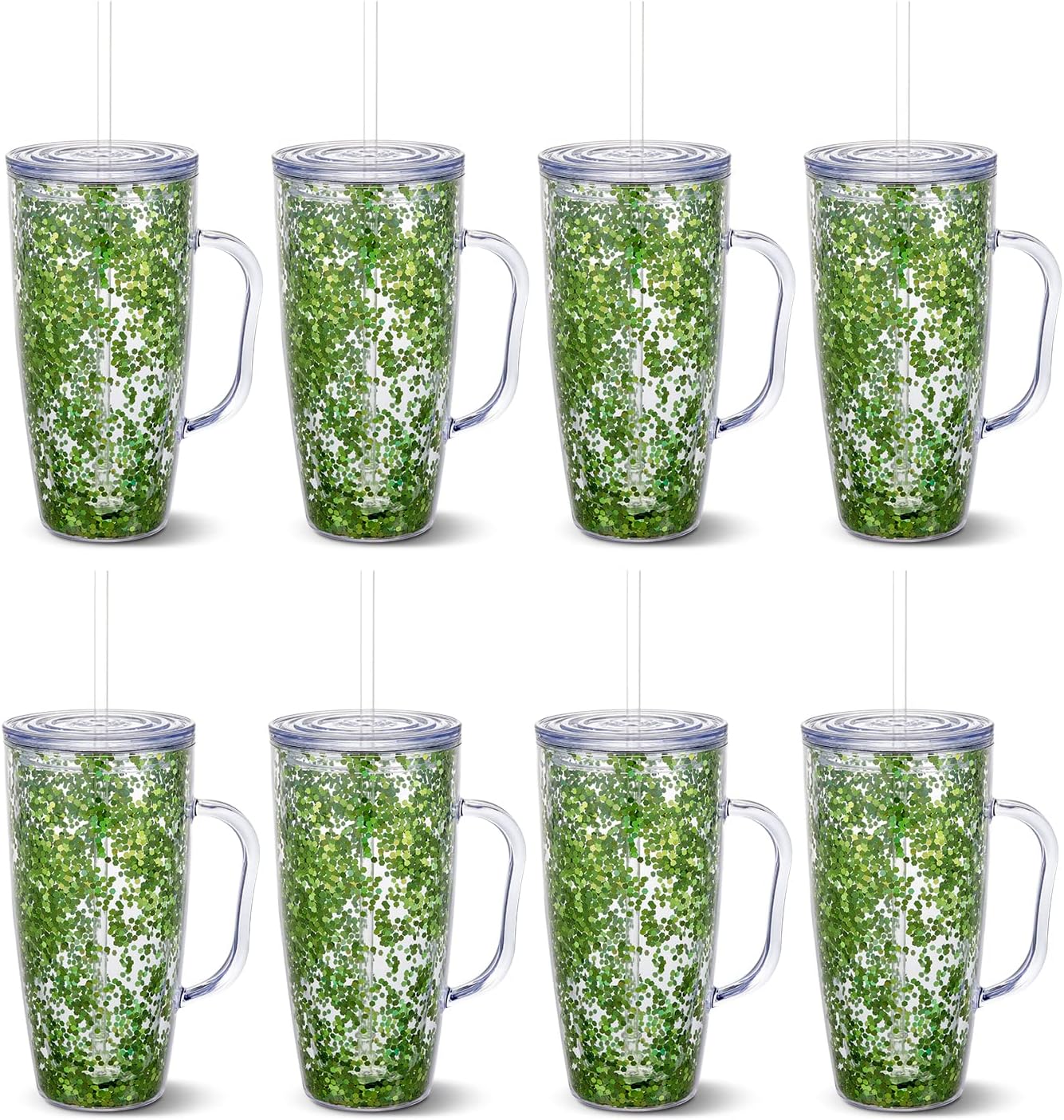 Tumzak 25oz/8 Pack Double Wall Insulated Acrylic Tumbler