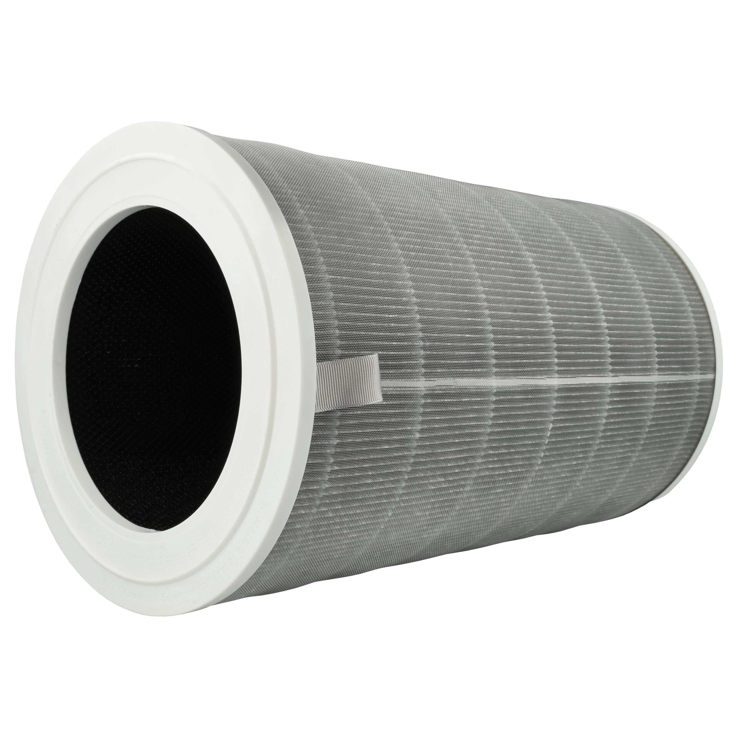 vhbw Filtro carbón activo compatible con Xiaomi Smart Air Purifier 4 Pro purificadores de aire - Filtro de aire H12 gris blanco