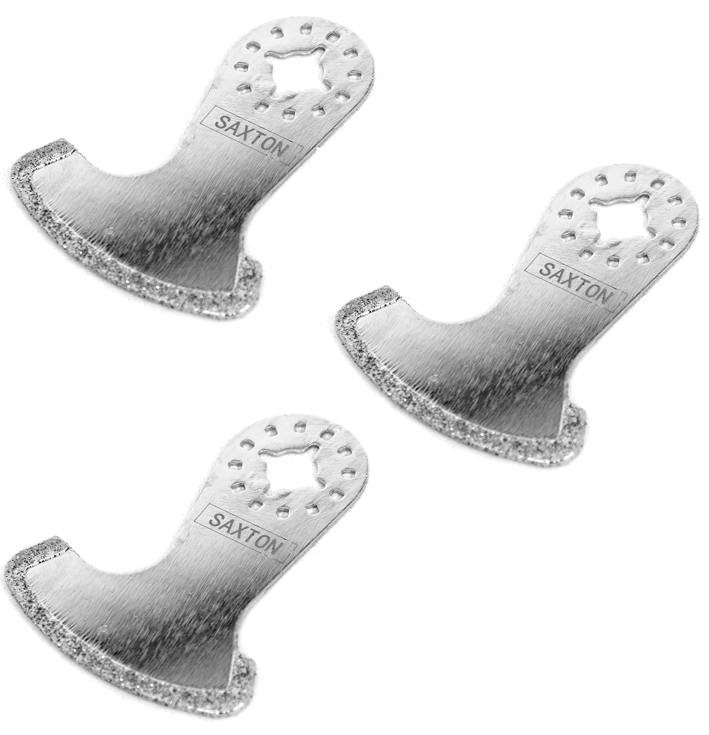 Saxton BladesSHDSB 3x Diamond for Fein Multimaster Bosch Makita Oscillating Multitool