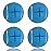 Mloowa Tennis Balls 4 Pcs, Precut for Walkers, Multipurpose for Seniors, Furniture Legs and Floor Protection, 65.0 mm, Light Blue