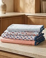 Vista 14 de TARAN LIVING Paños de Cocina y de Té Estampados de Algodón con Barra para Platos, 18 x 28 pulgadas con Ribetes, Juegos de Paños de Cocina de Algodón