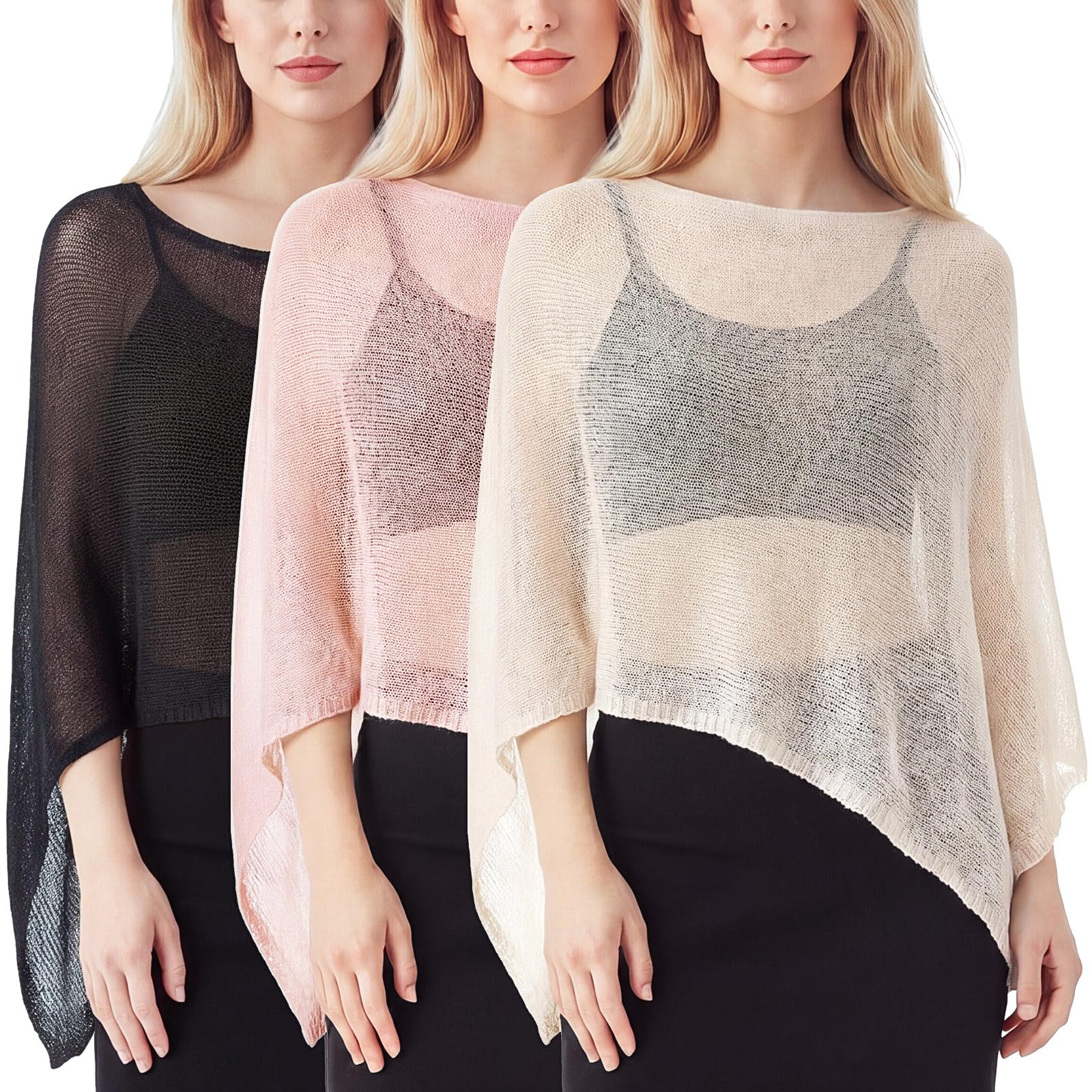Women Sheer Poncho Shrug