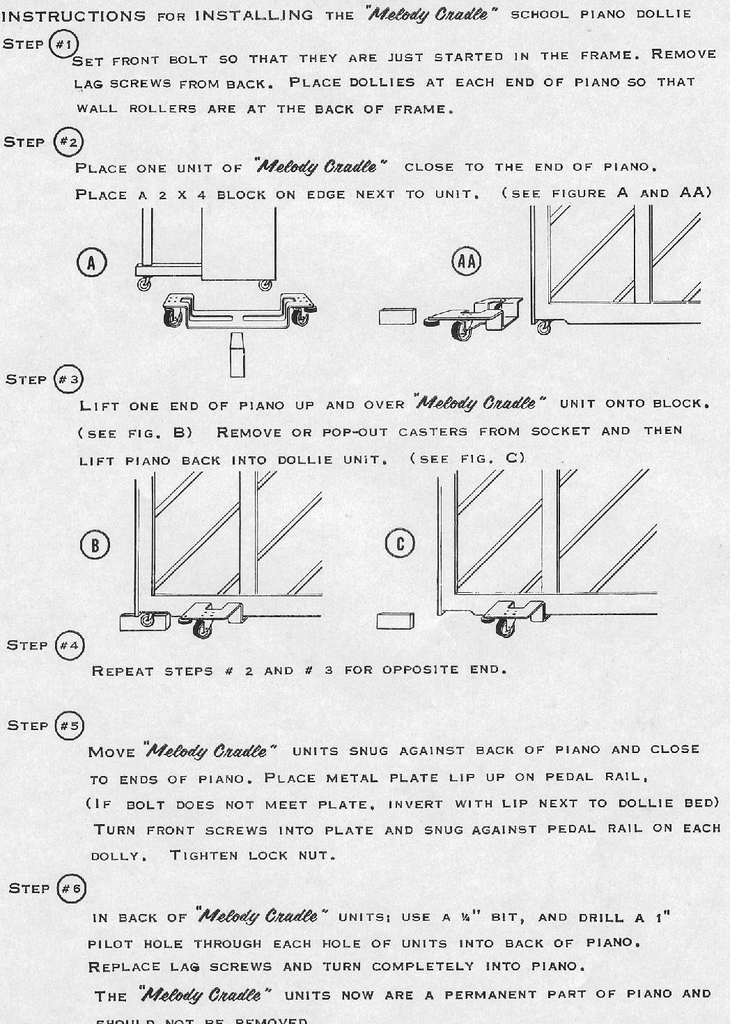 Tech Deals 🔥 Melody Cradle Piano Dollies for Upright Piano (Dark Brown)