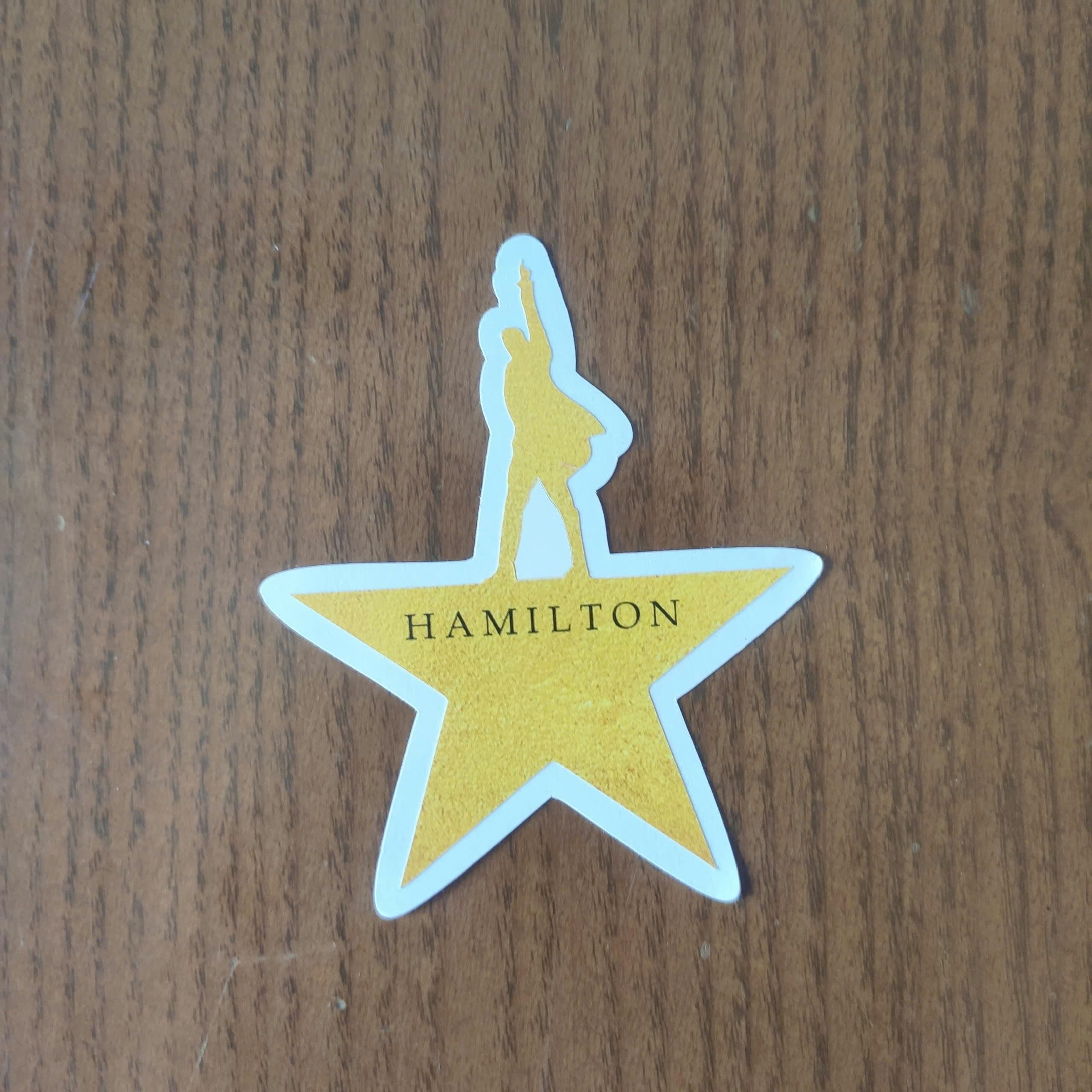 Amazon.com: (Pack of 3) Hamilton Star Sticker 3 inch : Electronics