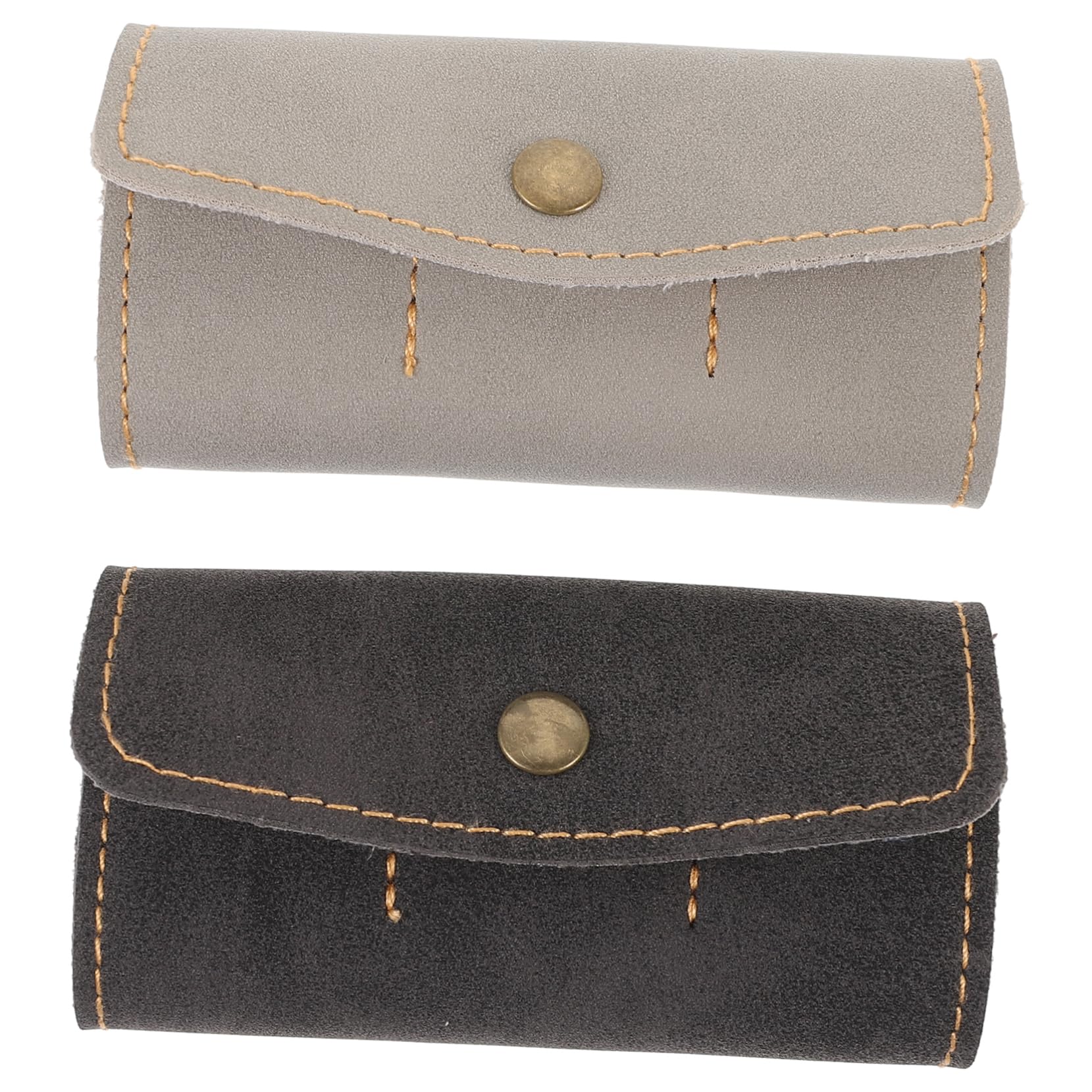 DOITOOL 2pcs Multi-Functional Memory Card Case Holder Compact Organizer for and Game Cards Pu Stylish and Splashproof for Travel and Storage