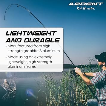 Ardent Bolt 1000-3000 Spinning Fishing Reel/High Speed Gear Ratio / 9+1 Ball Bearing Design/Lightweight Aluminum Frame /10-12lb 120 Yard line / 11-15 lbs. Drag