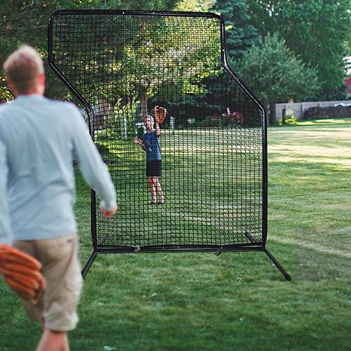 Miniatura 7 de Kapler Pantalla de béisbol para lanzar Z, pantalla protectora de red de lanzador resistente, pantalla de lanzamiento de béisbol sóftbol para