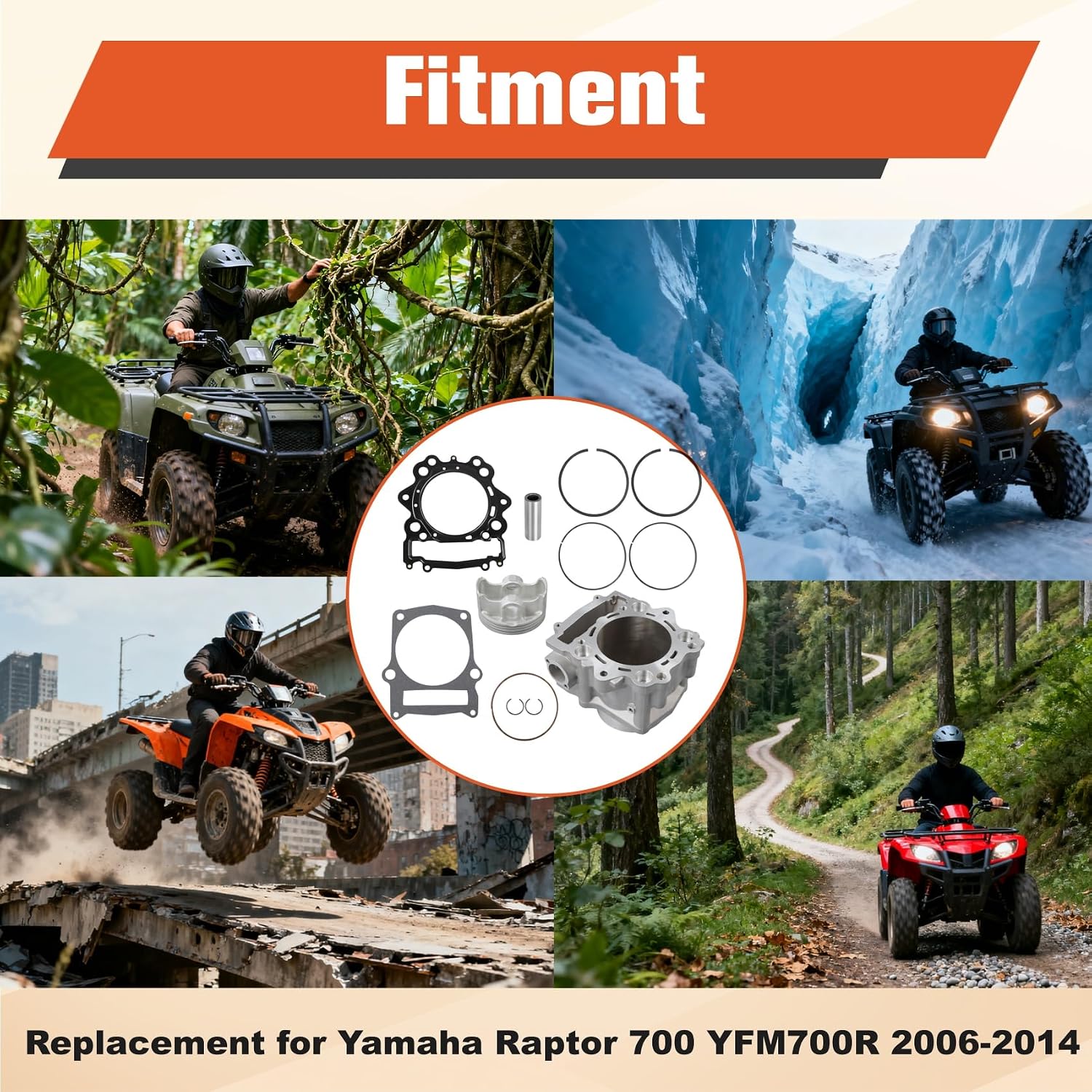 labwork Cylinder Piston Gasket and Piston Ring Replacement for Yamaha