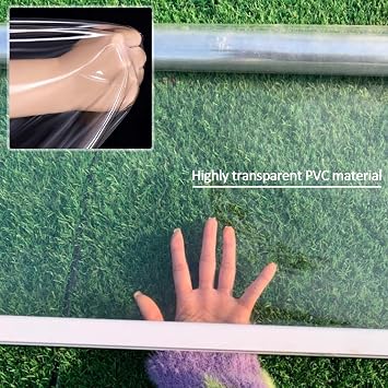 Clear Pvc Outdoor Roller Shades Blind,Transparent Waterproof Roll Up Blinds,Gazebo Balcony Porch Exterior Partition Curtains,Heavy Duty Plastic Roller Shutter,Custom Size,W×H-150×200cm/59.1×78.7in