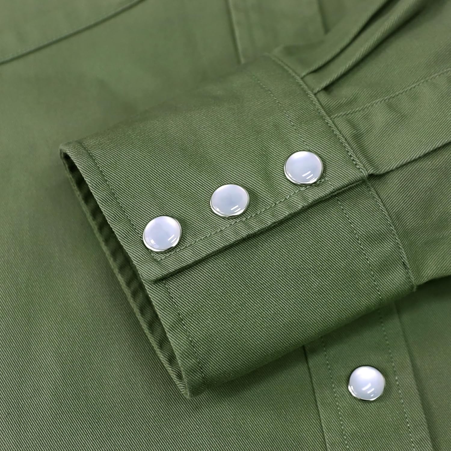 Dubinik® Long Sleeve Pearl Snap Shirts for Men Western Cowboy Shirt Casual Work Button Down with Pockets Comfortable Fit