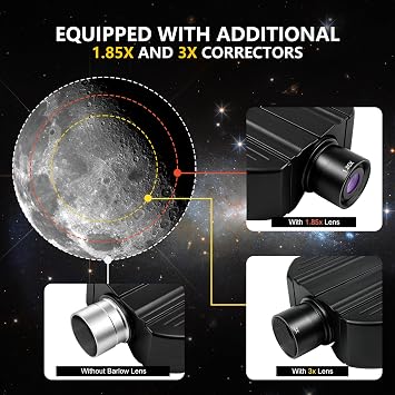 Alstar Stereo Binoviewer Binocular Viewer for 1.25 Inch Telescope Eyepieces