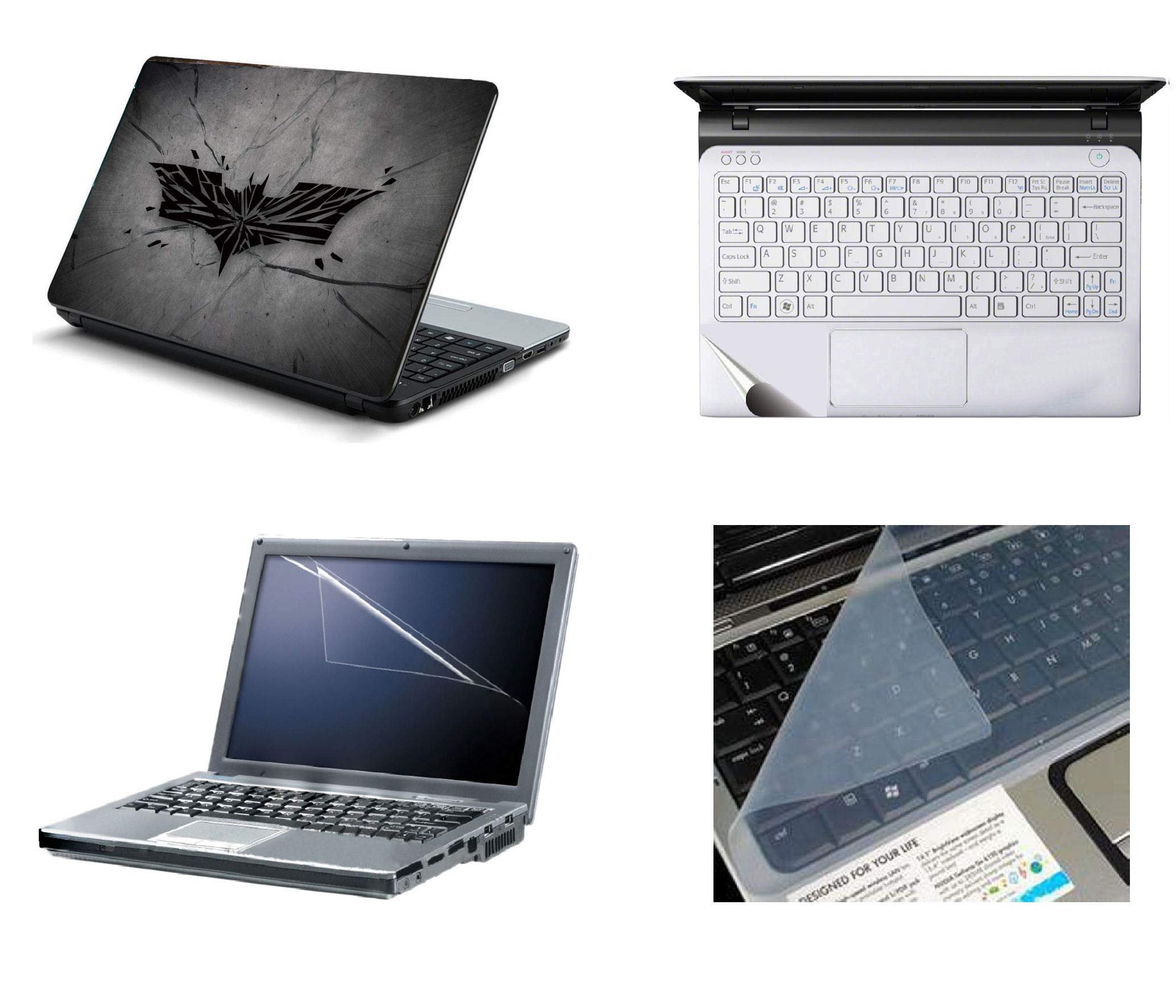 Namo Arts 4in1 Laptop Accessories Combo Kit - Laptop Skins 15.6 inch Stickers with Laptop Screen Protector, KeyGuard and Trackpad Skin for All Laptop- Notebook Broken Knight LargeLIS4in1MU1014 (B074CLQCN8) Amazon Price History, Amazon Price Tracker