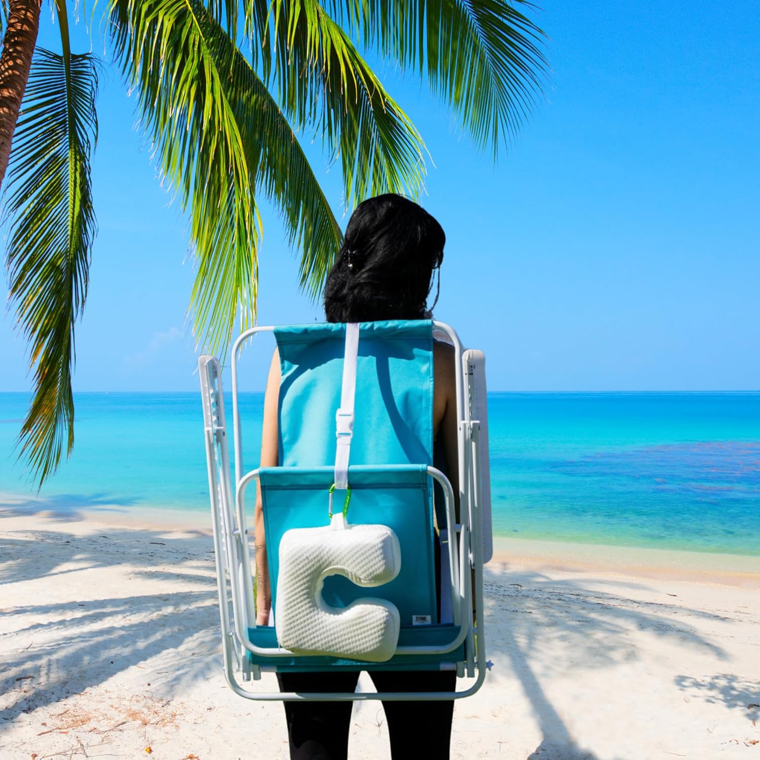 The Coolest Pillow - Essential for Sunbathing at Beach or Pool - Eliminate Aches of Face-Turning While Laying Face Down - Specifically Designed to Keep Your Face Cool While Tanning - by Bunnzzup