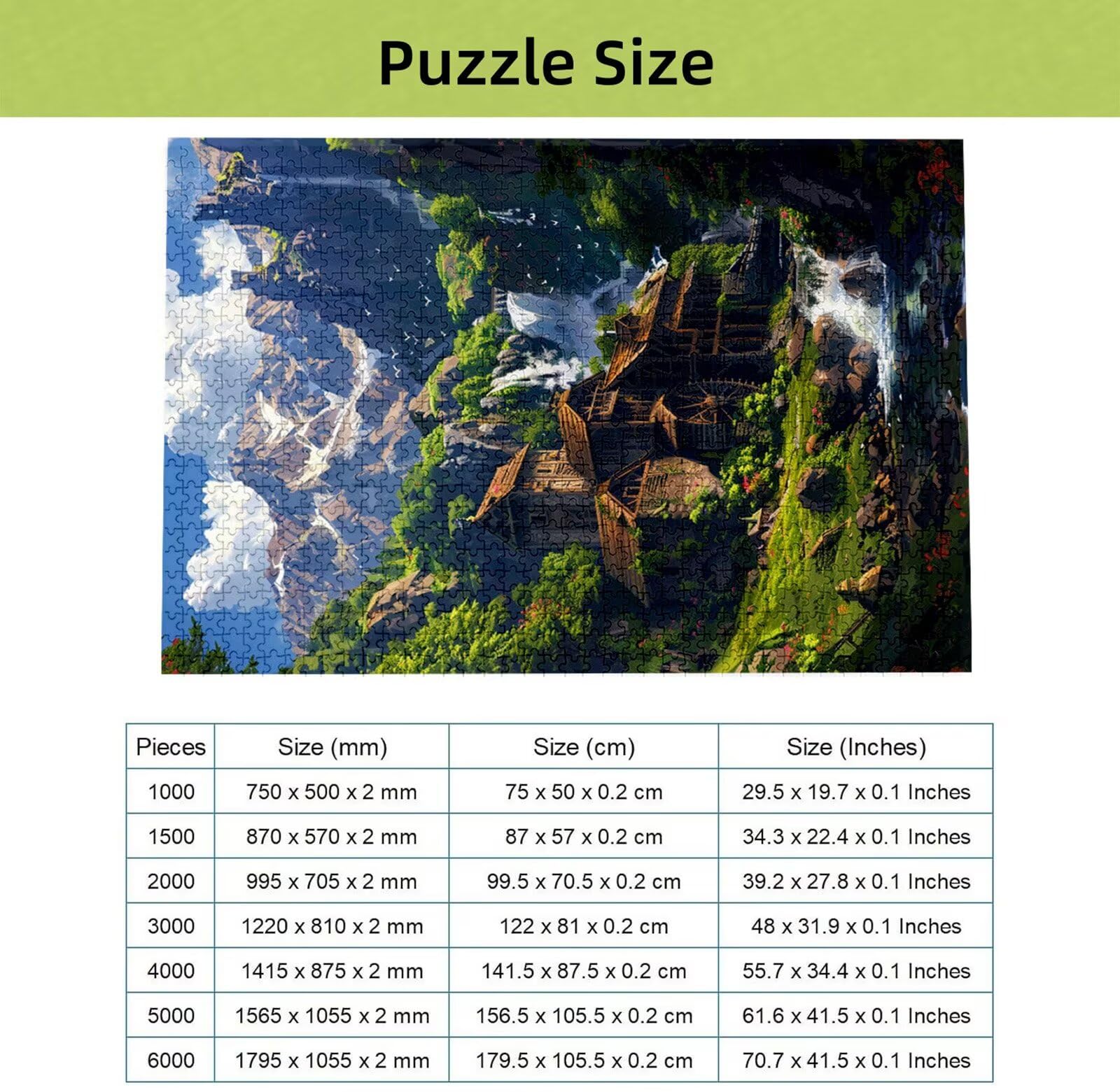 Puzzle 4000 Piezas Cabina, Puzzle Paisaje con Caja para Adultos, 141x87 cm, DIY 4000 Piezas Rompecabezas Madera para Adultos, Rompecabezas Desafiante para Decoracion Hogar y Pared, Regalo Mujer H-7798