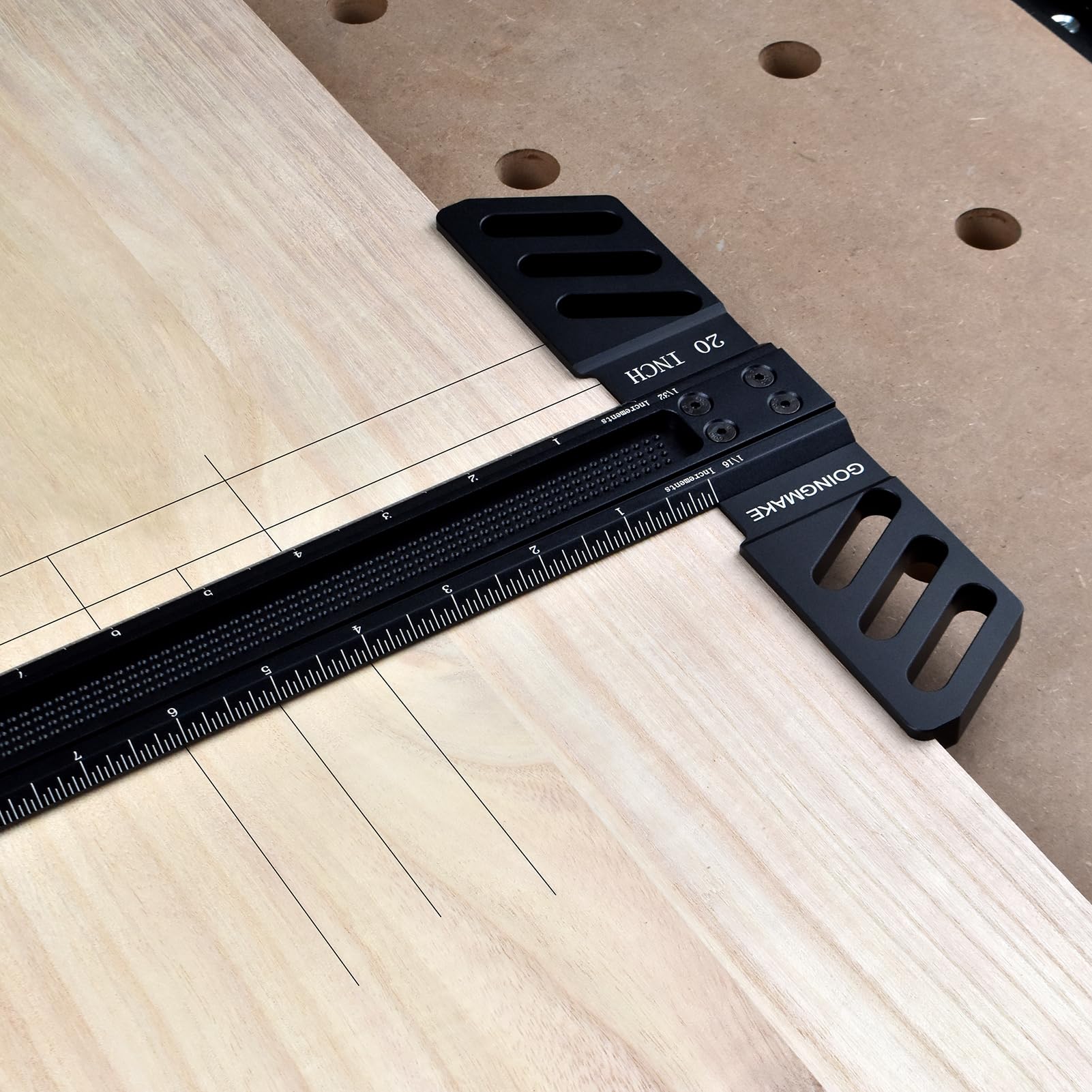 Snapklik.com : GOINGMAKE Woodworking T-Square 20 Inch Aluminum Alloy T ...