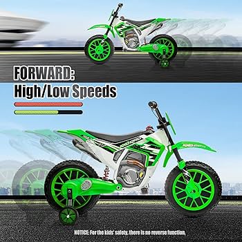 ●Kidd-x Kids ZX Electric Dirt Bike 12v, Ages 3 and up – GoKarts USA®