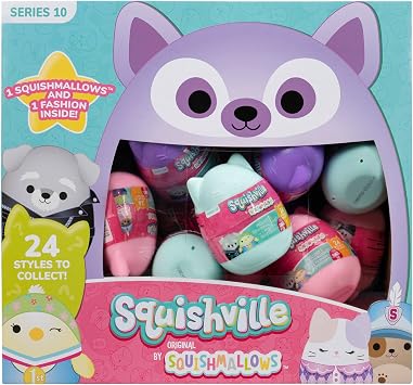 Squishmallows Squishville Series 10 Mystery Mini 24Pack Jazwares Bulk Plush