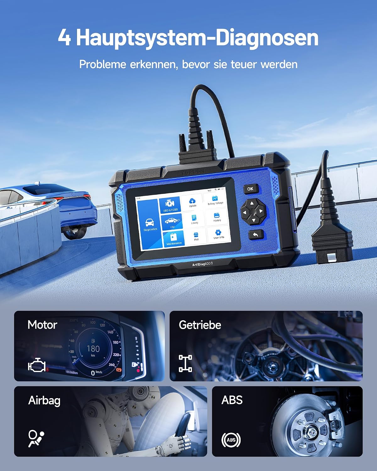 TOPDON ArtiDiag600S 4 System Diagnostics
