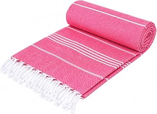 Mon Bijou ® Großes Strandtuch, Saunatuch, 100 x 200 cm XXL, für Damen und Herren, Turntuch, umweltfreundlich, nachhaltig Recycling Baumwolle, Ultraleicht, schnell trocknend