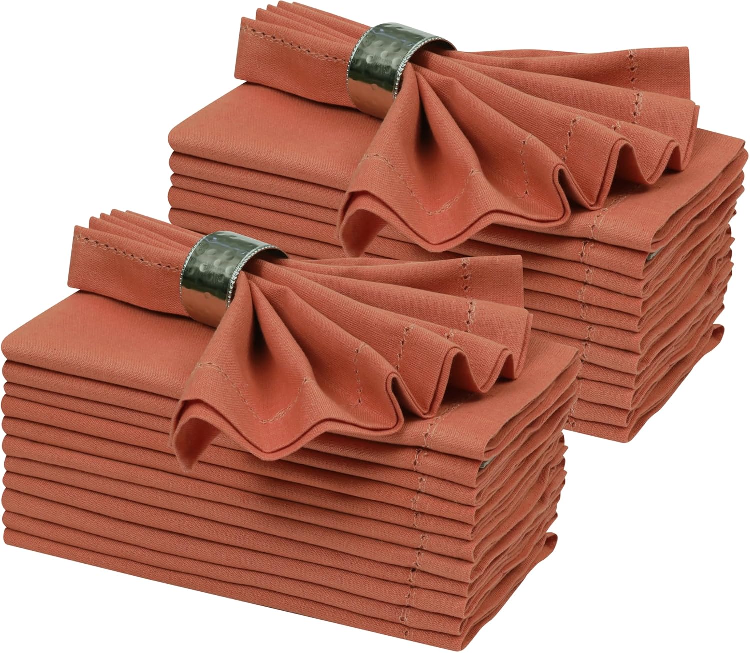 rust colored linen napkins