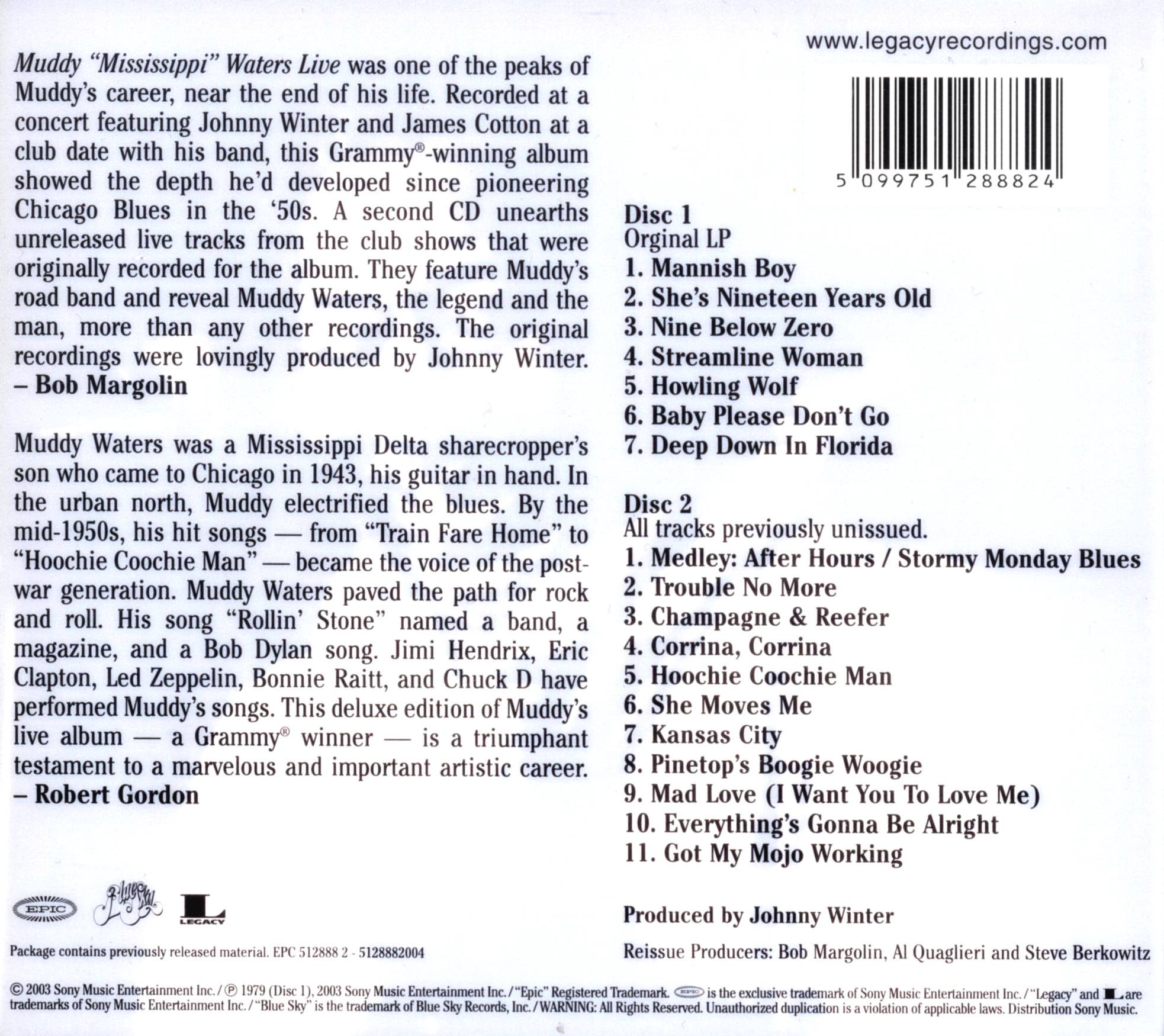 Muddy Mississippi Waters Live
