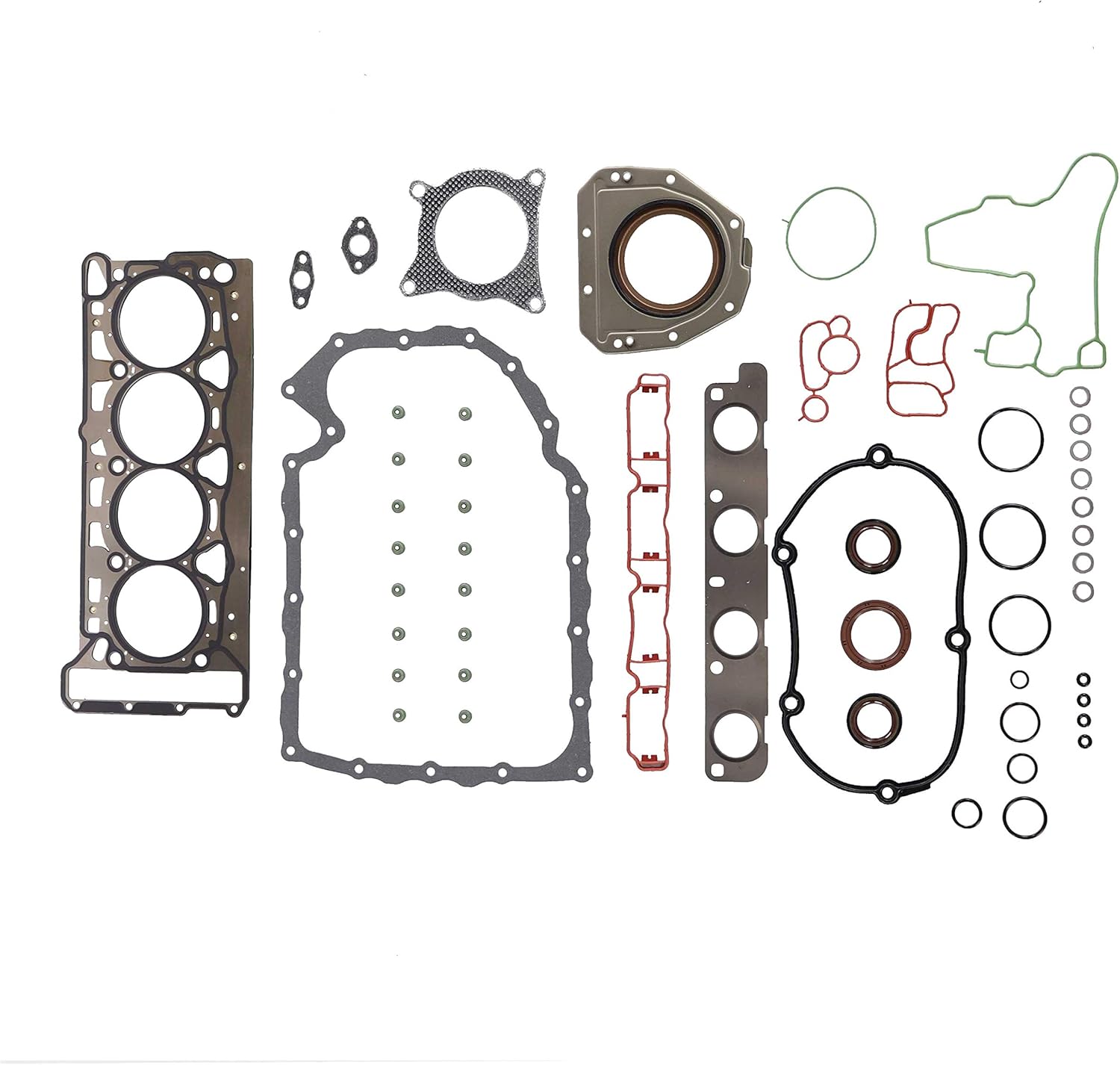 DNJ EK805BM Master Engine Rebuild Kit for 2009-2013 Audi A4, A4 Quattro, A5 2.0L L4 16V DOHC 1984cc