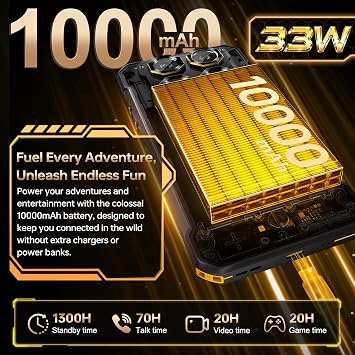 OUKITEL WP60 Rugged Smartphone Android 16, 7.2/120Hz, 24GB+512GB, MTK G100