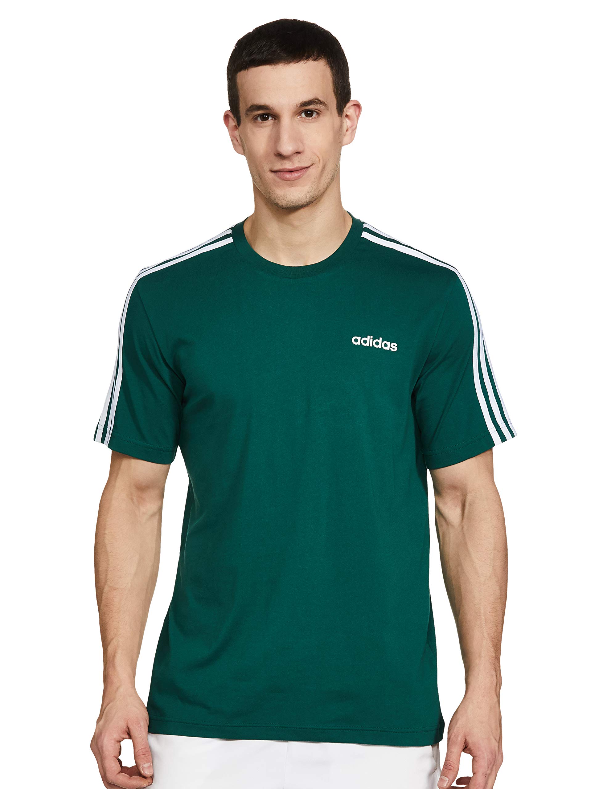 adidas Essentials Single Jersey 3-Stripes tee Camiseta de Manga Corta Hombre (Pack de 1) — view 21