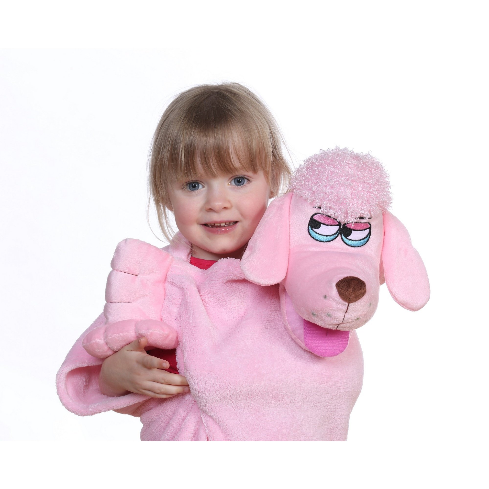 Cuddle Buddy Childrens Snuggly Animal Fleece Blanket (44inch x 32inch) (Poodle)