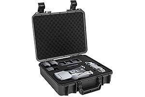 Hard Case and Shockproof Water-resistant Case with Customizable Foam for Camera Storage or Transportation